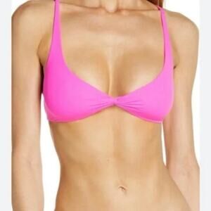 Skims Fits Everybody Skimpy Scoop Bralette bright pink size xs